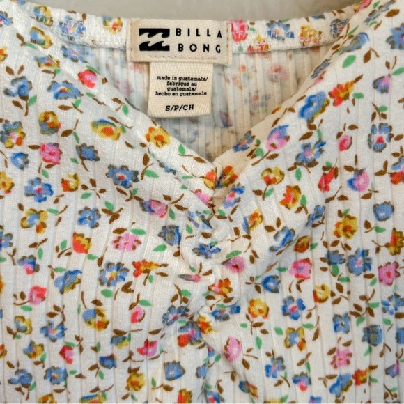 NWT, Billabong Forever Girly Fit & Flare Floral Mini Dress, Size Small - Picture 5 of 14